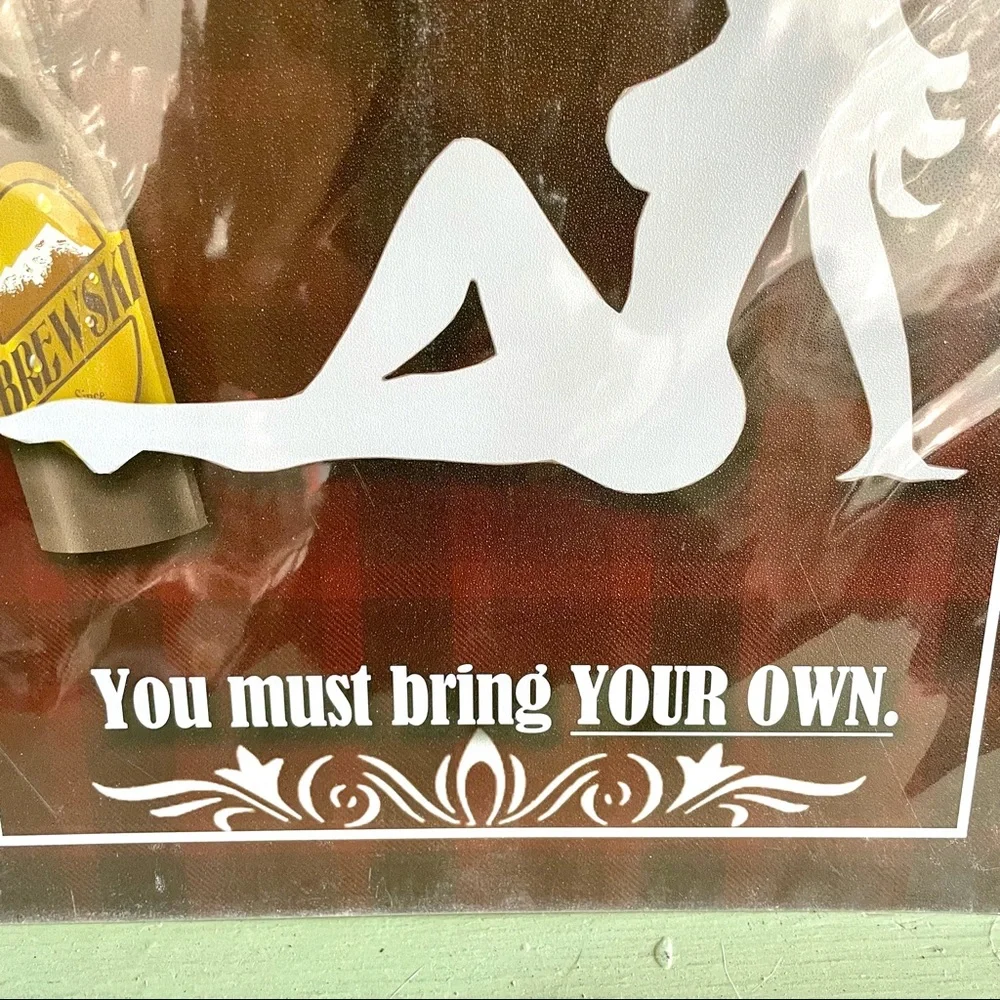 NEW Bar Rules We Do Not Serve Women Metal Sign